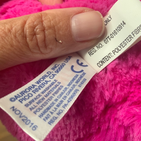 Aurora Winks Pink Plush Octopus - Picture 8 of 8